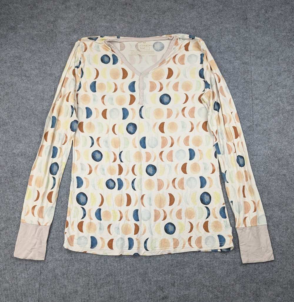Little Sleepies Pajama Top Womens Small Bamboo Viscose Comfort Lightweight Shirt